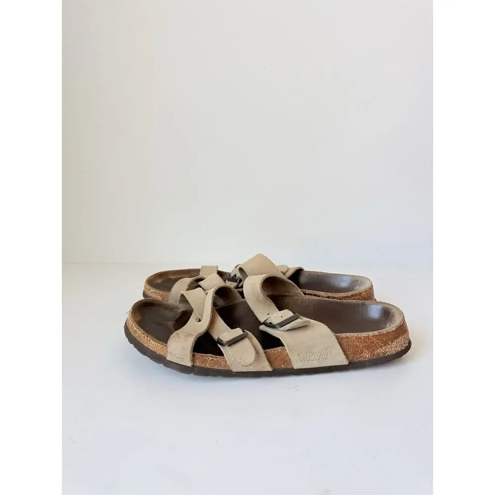 BirkenstockTatami Sandals Women Size 39 US 8-8.5 Leather Slip On Casual Summer - Picture 2 of 7